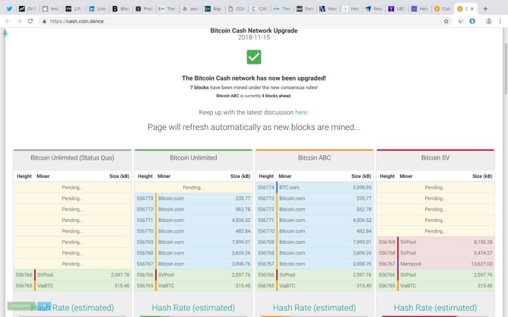 bch hardfork, bitcoin ABC is the winner