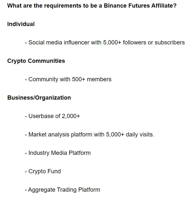 binance futures affiliate