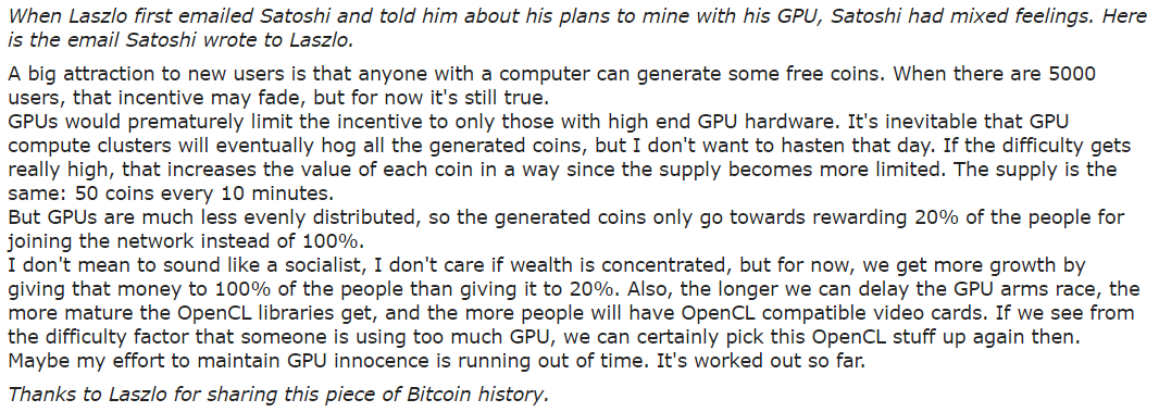 gpu miners satoshi