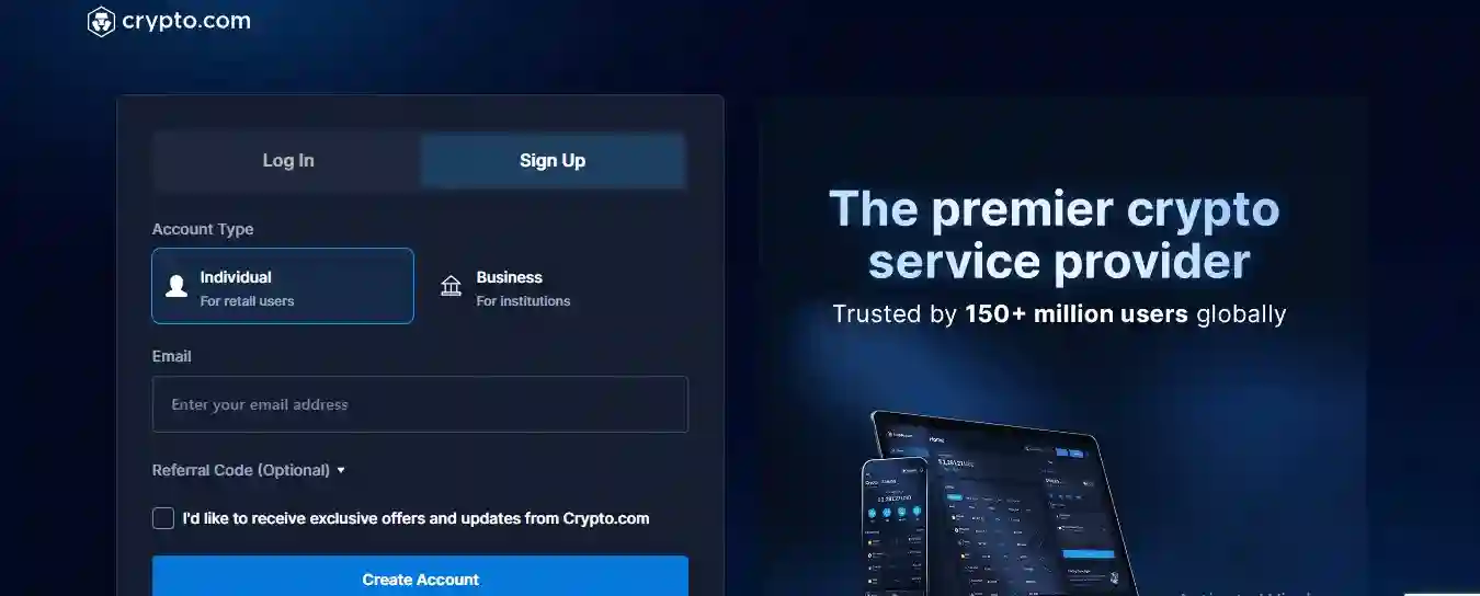 crypto com signup
