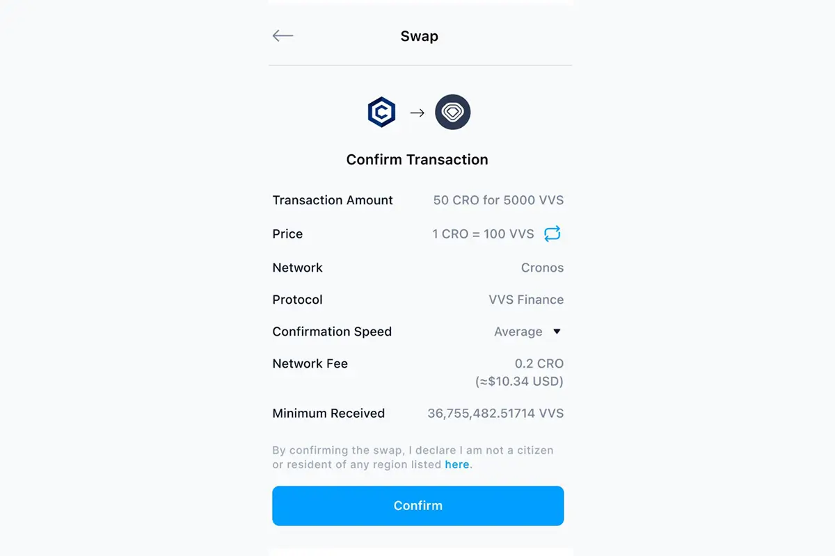 Crypto Swapping Site