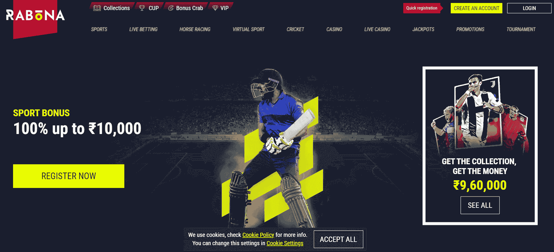 rabona bitcoin betting site 