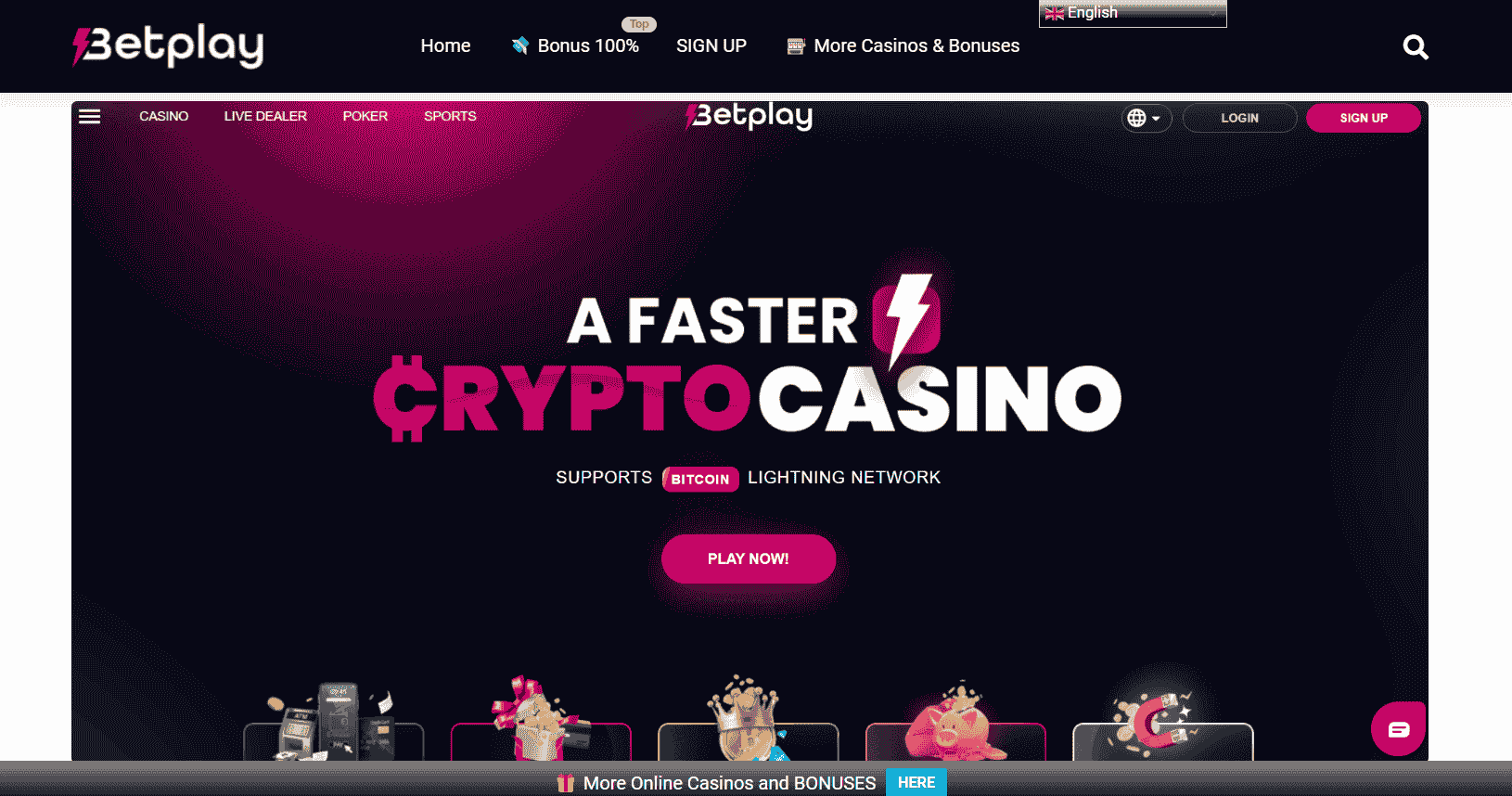 betplay crypto casino homepage