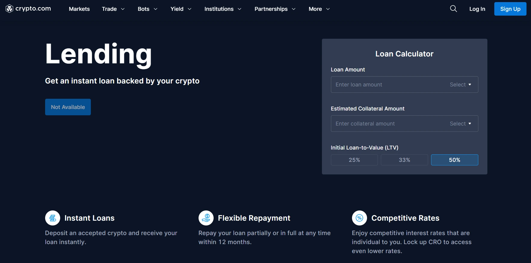 cryptocom loan