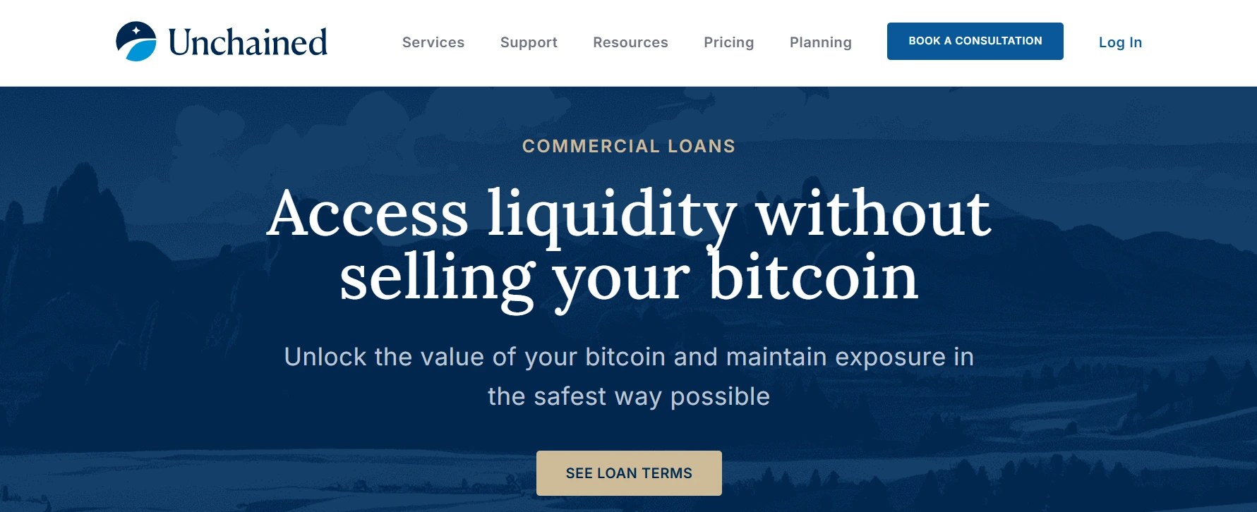 loans on unchained capital with Bitcoin
