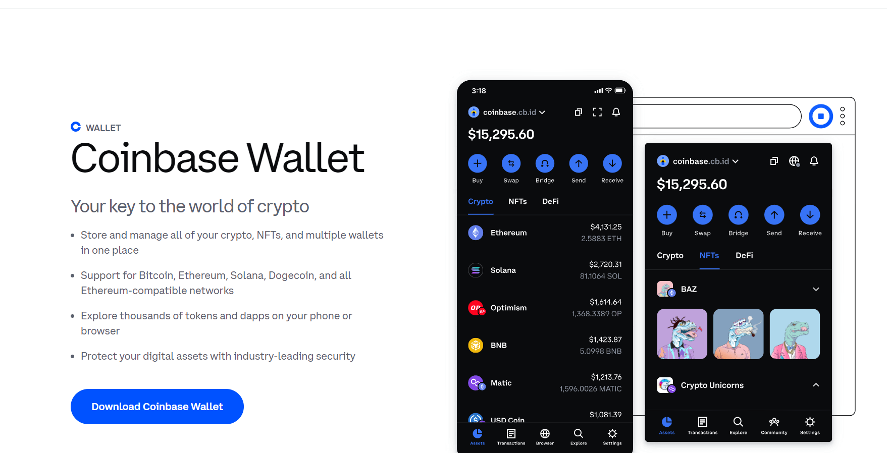 Features of coinbase wallet