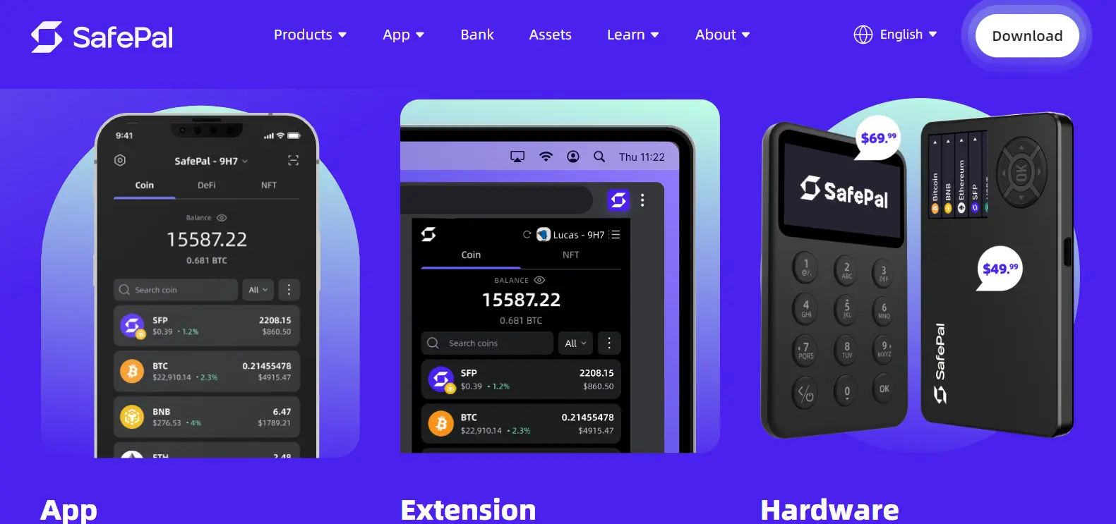 features of safepal wallet