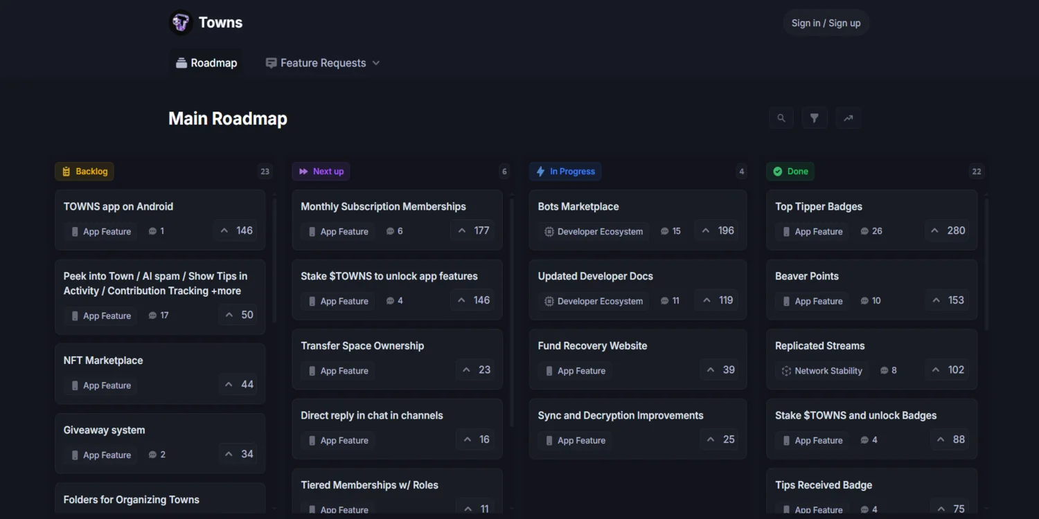 Towns Protocol Roadmap