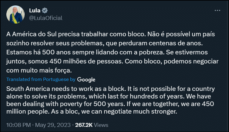 brazil president us dollar