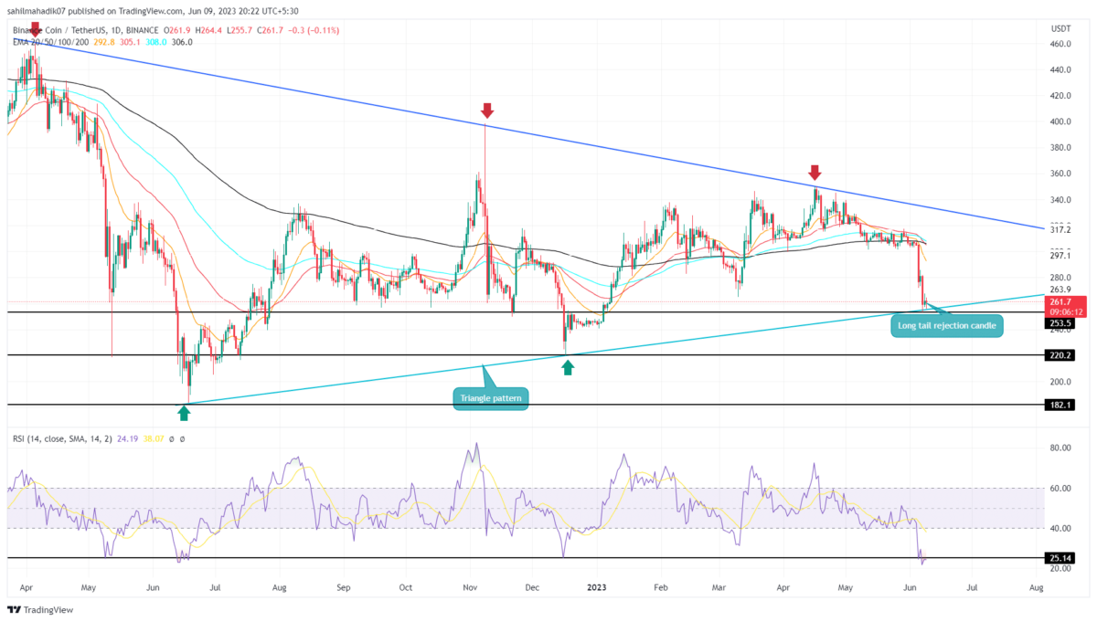 Binance coin price