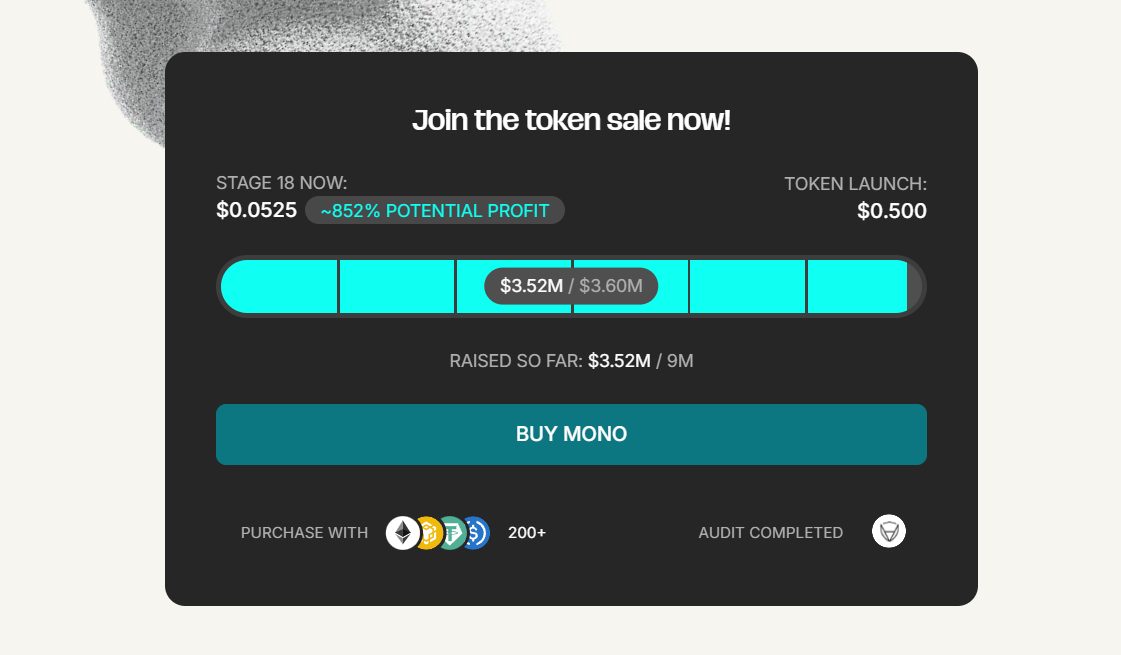 mono presale stage