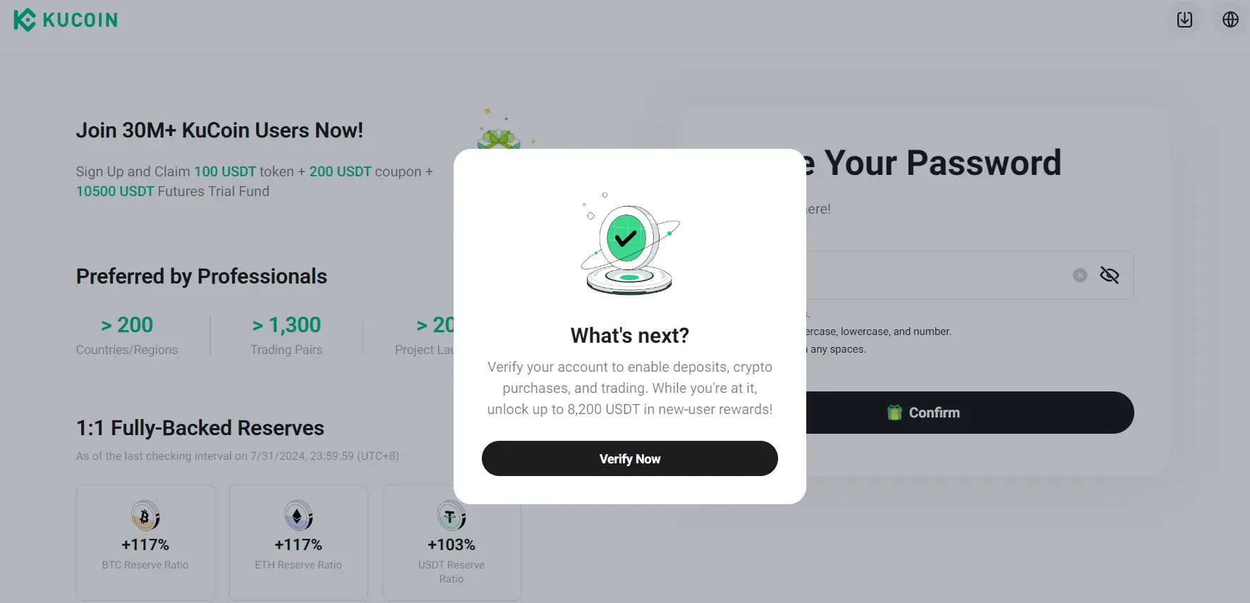 KYC verification on Kucoin