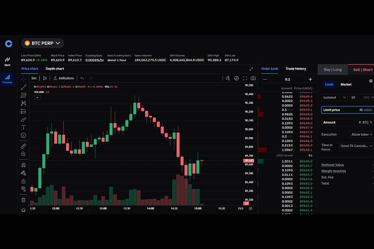 Coinbase Pro Navigation