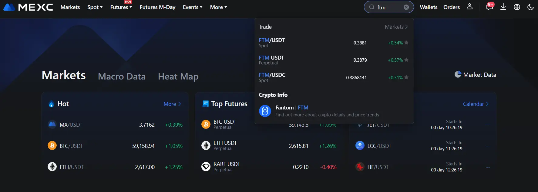 Search for the Token