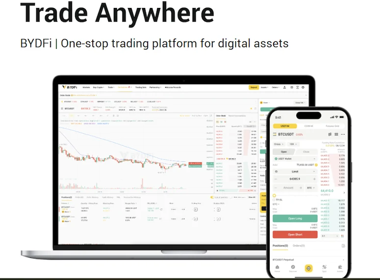 bydfi website and mobile app