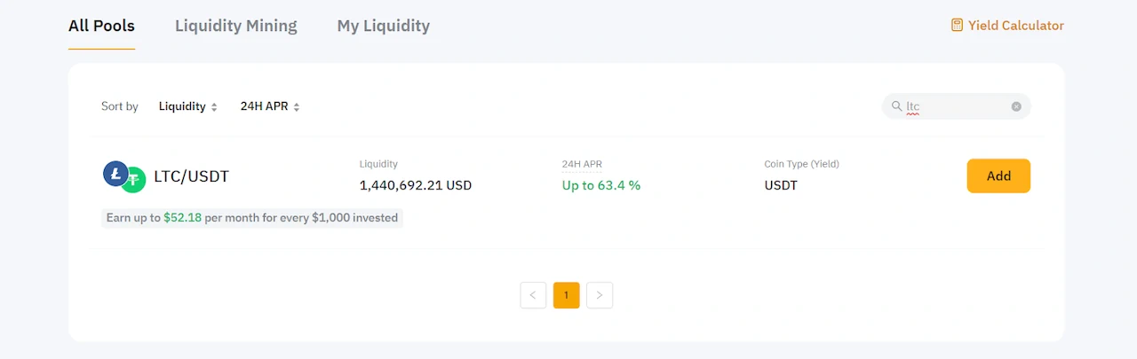 Bybit Litecoin pool details 