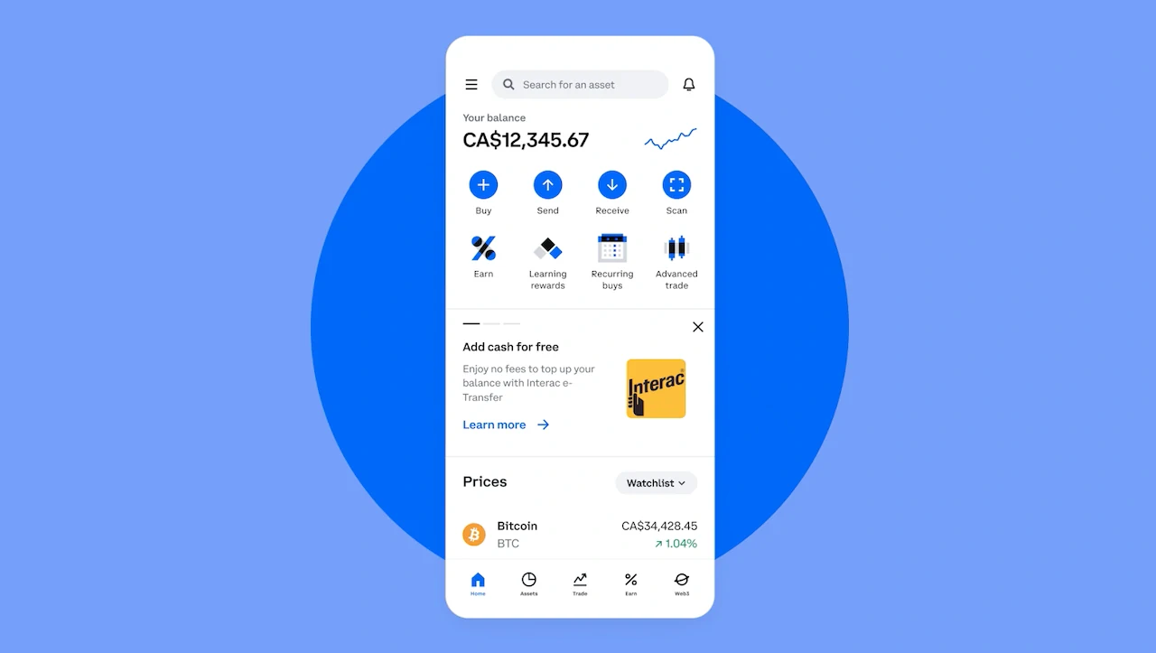 cryptocurrency trading on coinbase mobile app