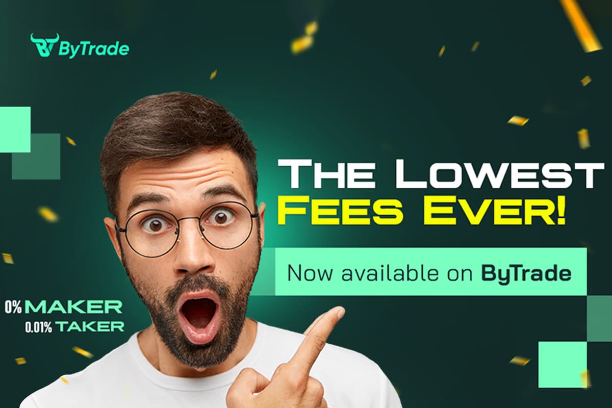 ByTrade Offers The Lowest Crypto Trading Fees: 0% Maker And 0.01% Taker ByTrade Offers The Lowest Crypto Trading Fees: 0% Maker And 0.01% Taker