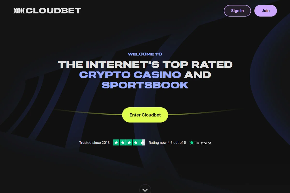 Cloudbet website image
