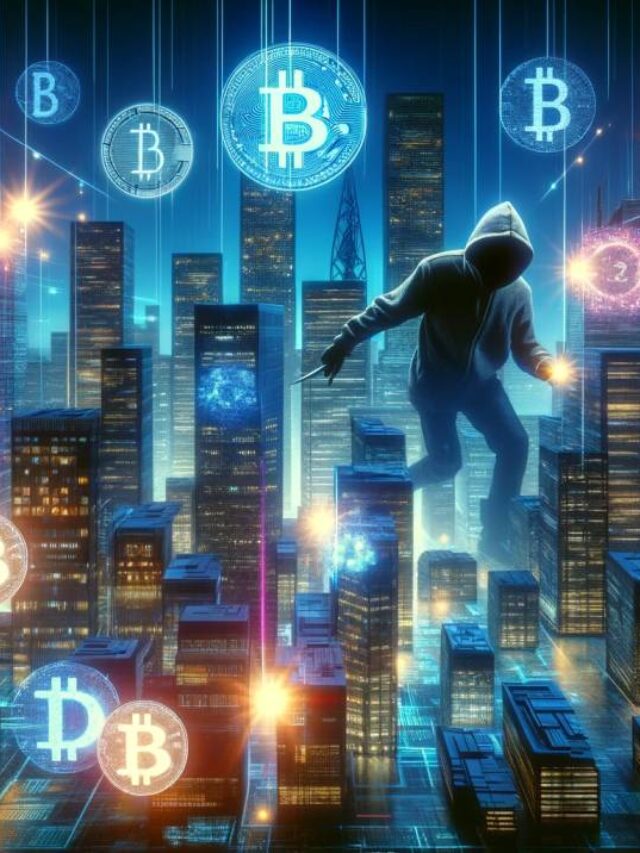 DALL·E-2023-12-31-10.27.53-An-abstract-digital-representation-of-a-bustling-cryptocurrency-market-with-digital-skyscrapers-symbolizing-various-cryptocurrencies.-In-the-foregroun