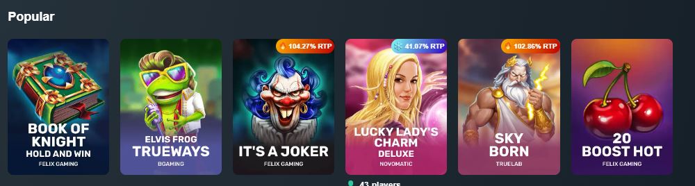 games selection