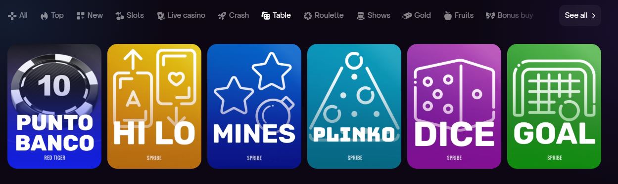 table games