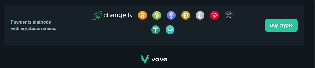 vavecasino payment options