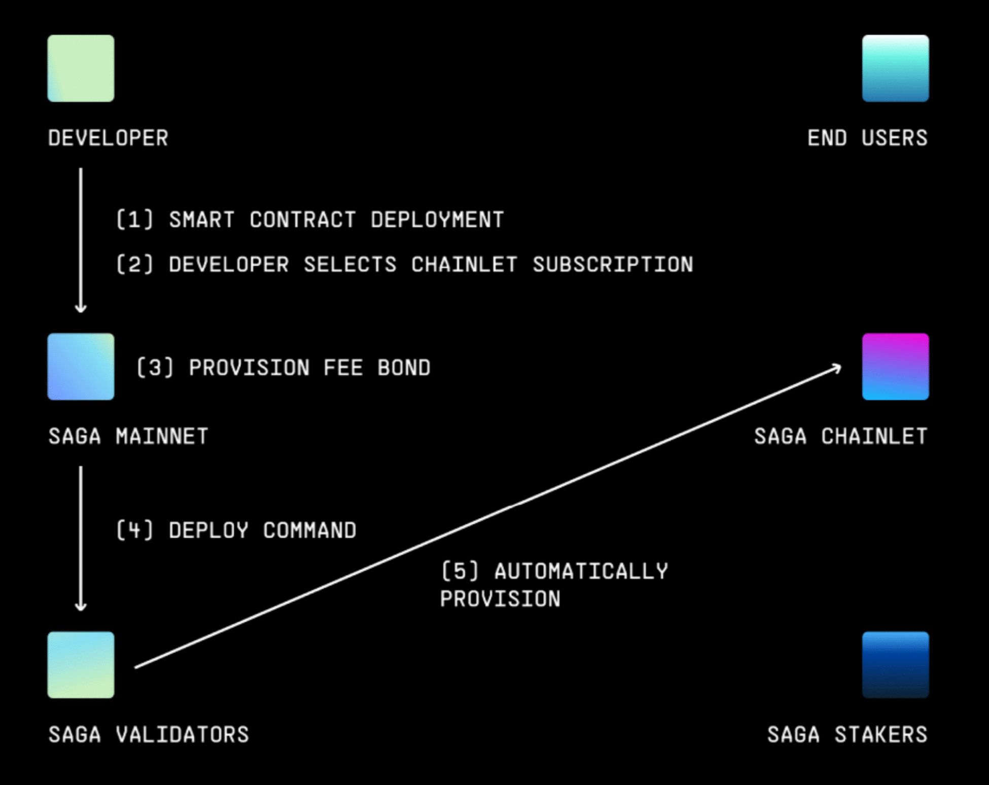 Back-end (Developer to Saga Mainnet)