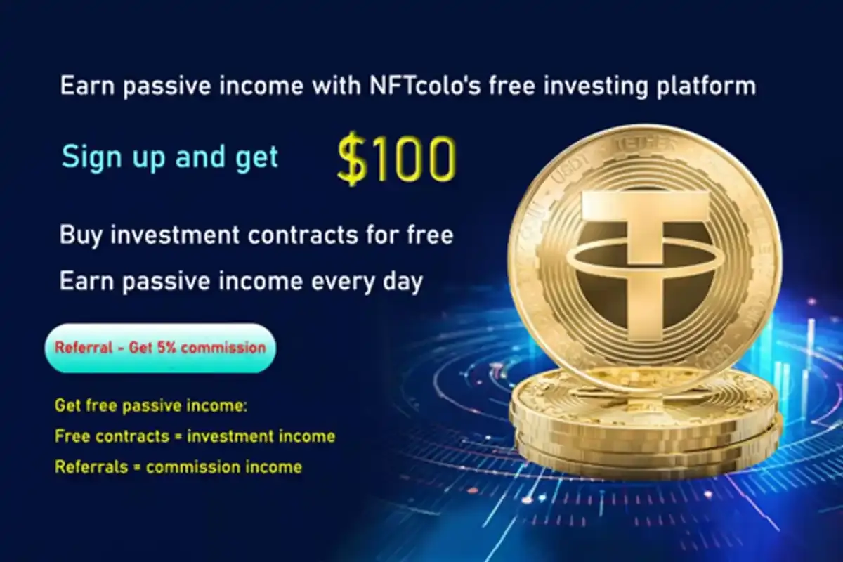 Earn passive income from home with NFTcolo’s free crypto investments Earn passive income from home with NFTcolo’s free crypto investments
