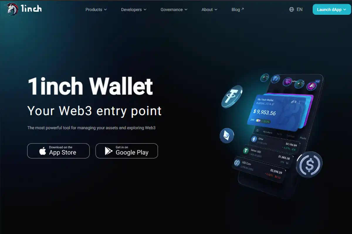 1INCH wallet UI