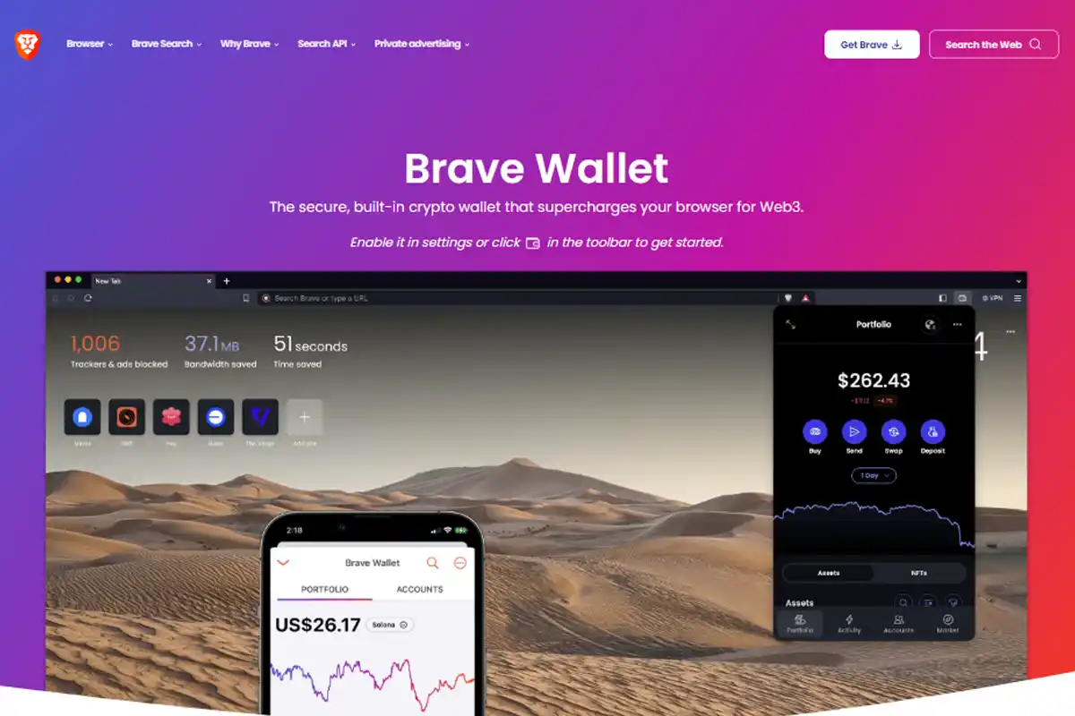 BRAVEWALLET UI interface