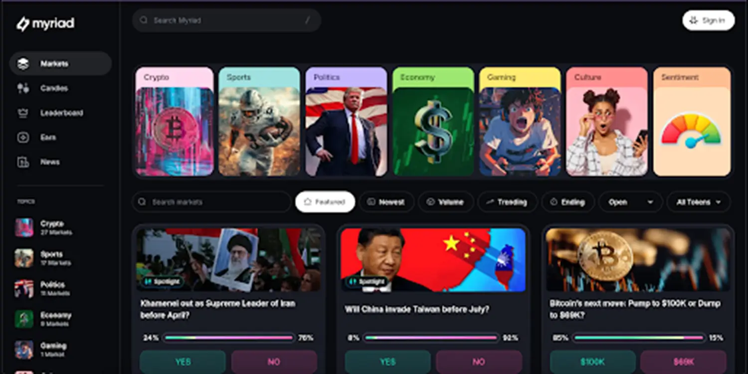 Веб-сайт Myriad