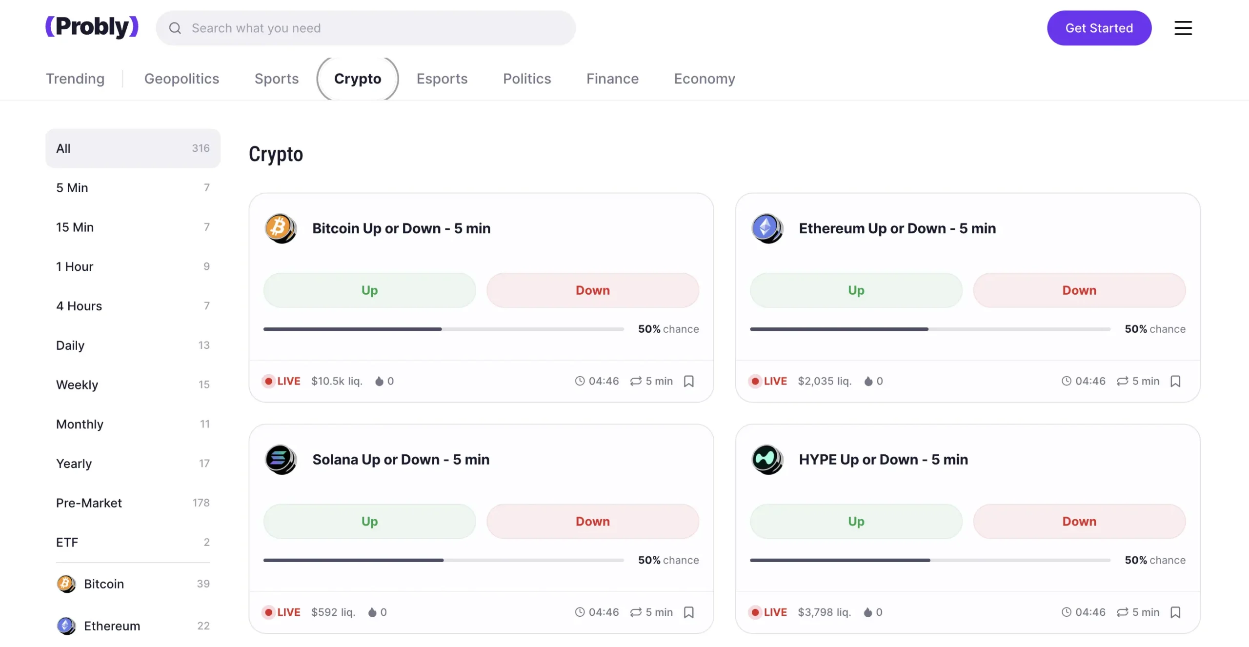 Probly prediction market