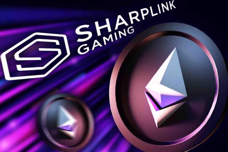 Sharplink Gaming and Ethereum's logo