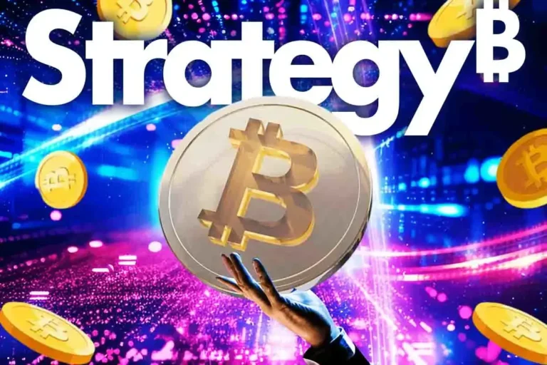 Strategy and Bitcoin's logo