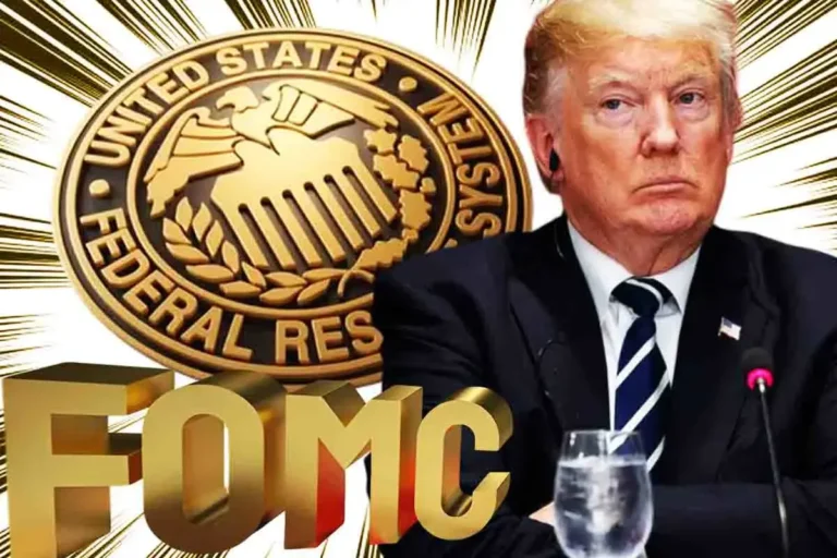 an image to represent FOMC meeting and Donald Trump