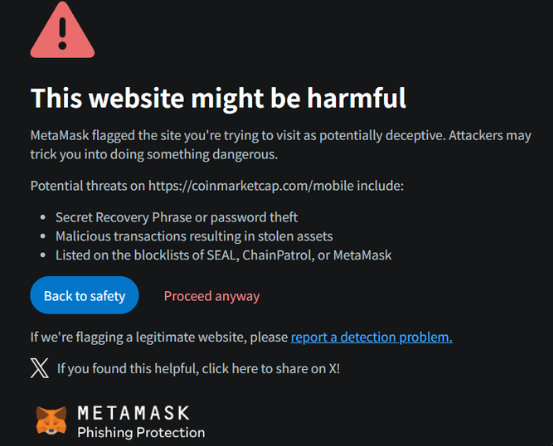 MetaMask Warns CoinMarketCap Hack