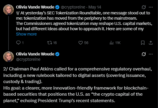 SEC Crypto Roundtable News
