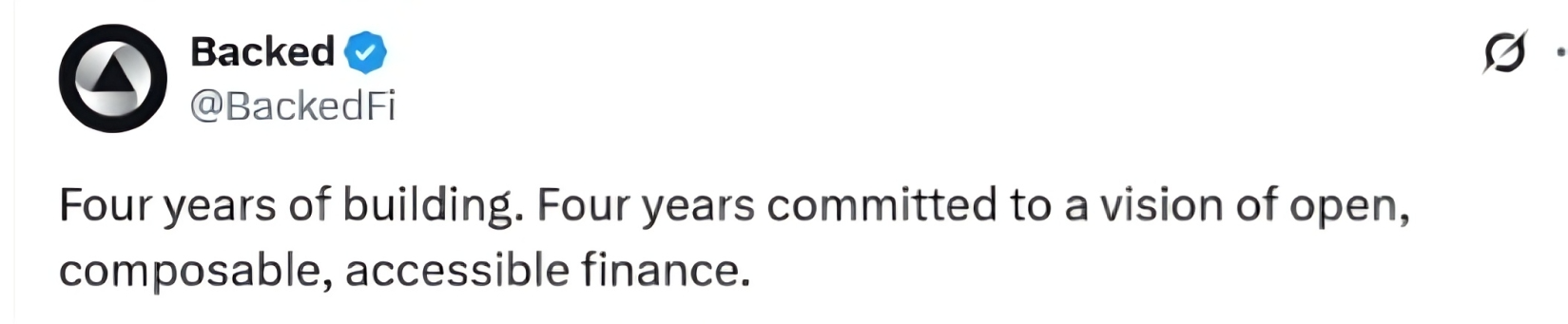 Backed