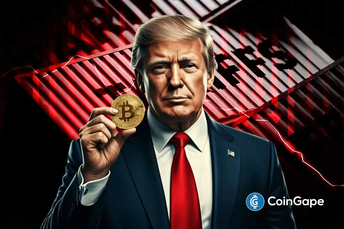 An image of Donald Trump and Bitcoin's logo to describe the BTC price