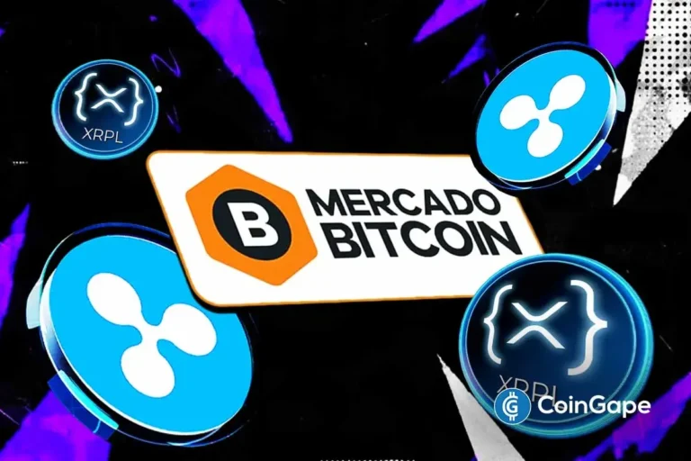 An image of Mercado Bitcoin and Ripple's logo