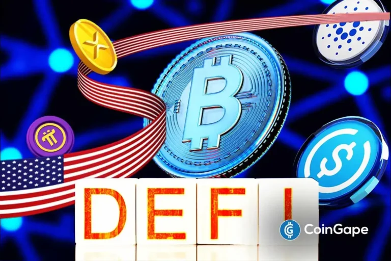 An image with a DeFi text and the DOJ's stance