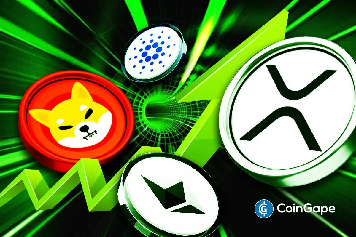 Why are Shiba Inu, XRP, Ethereum, and Cardano Rising Today