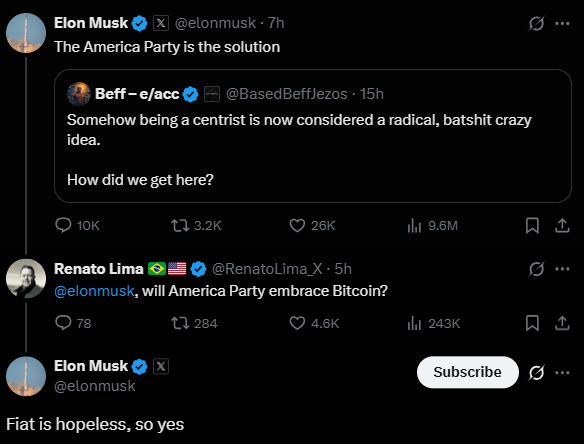 Elon Musk Tweet