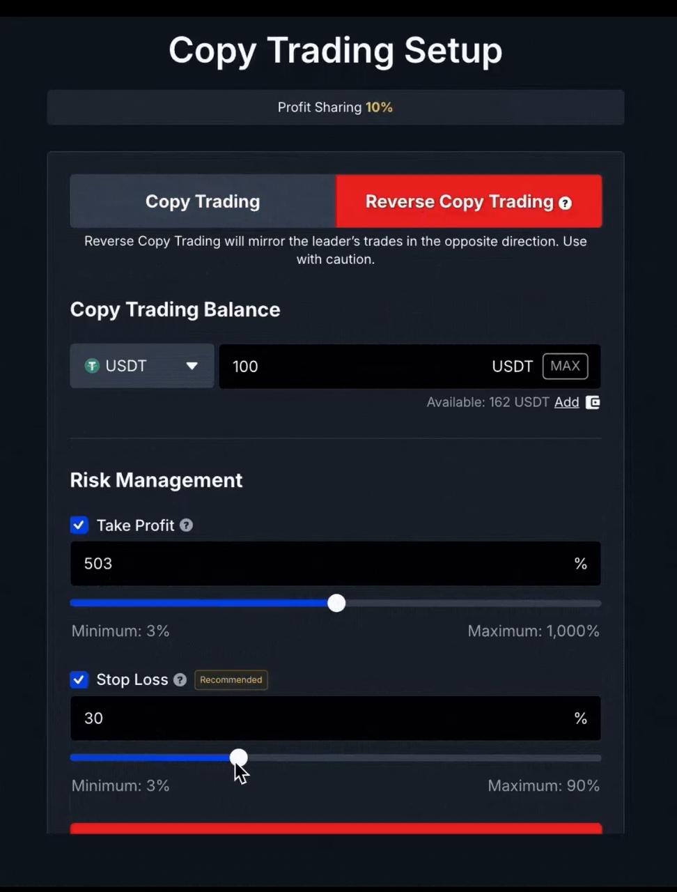 Reverse Copy Trading on BitMEX