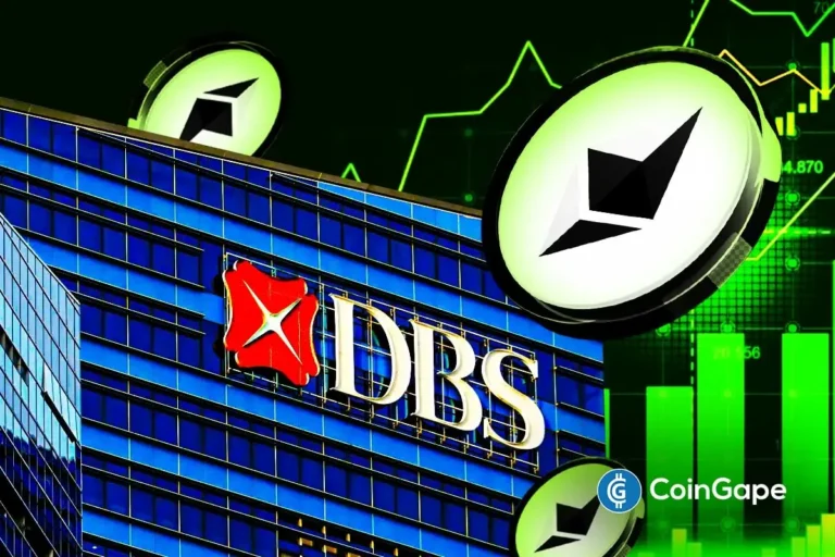 DBS Bank to tokenize structured notes on Ethereum, opening $1,000 entry points for institutions as ETH treasuries hit $17B.