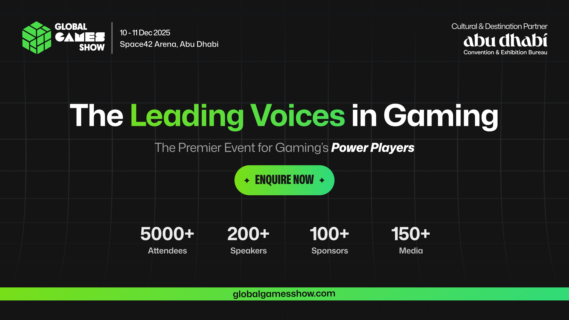 Global Games Show Abu Dhabi, 10–11 December 2025, Space42 Arena