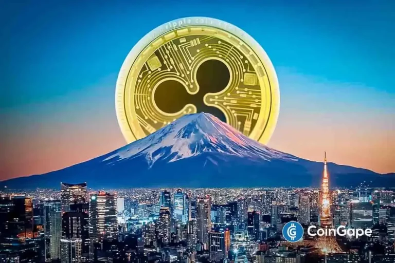Image Shows Ripple Logo With Japan's Mount Fuji