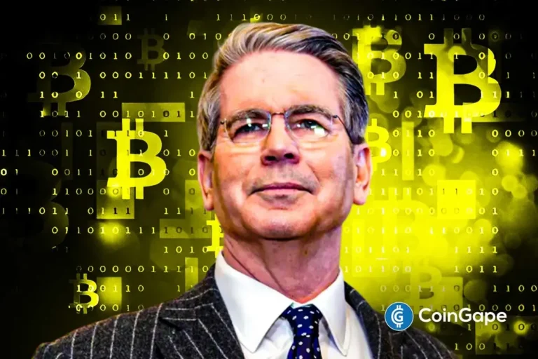 an image describing Scott Bessent following remarks about Bitcoin reserve in the U.S.