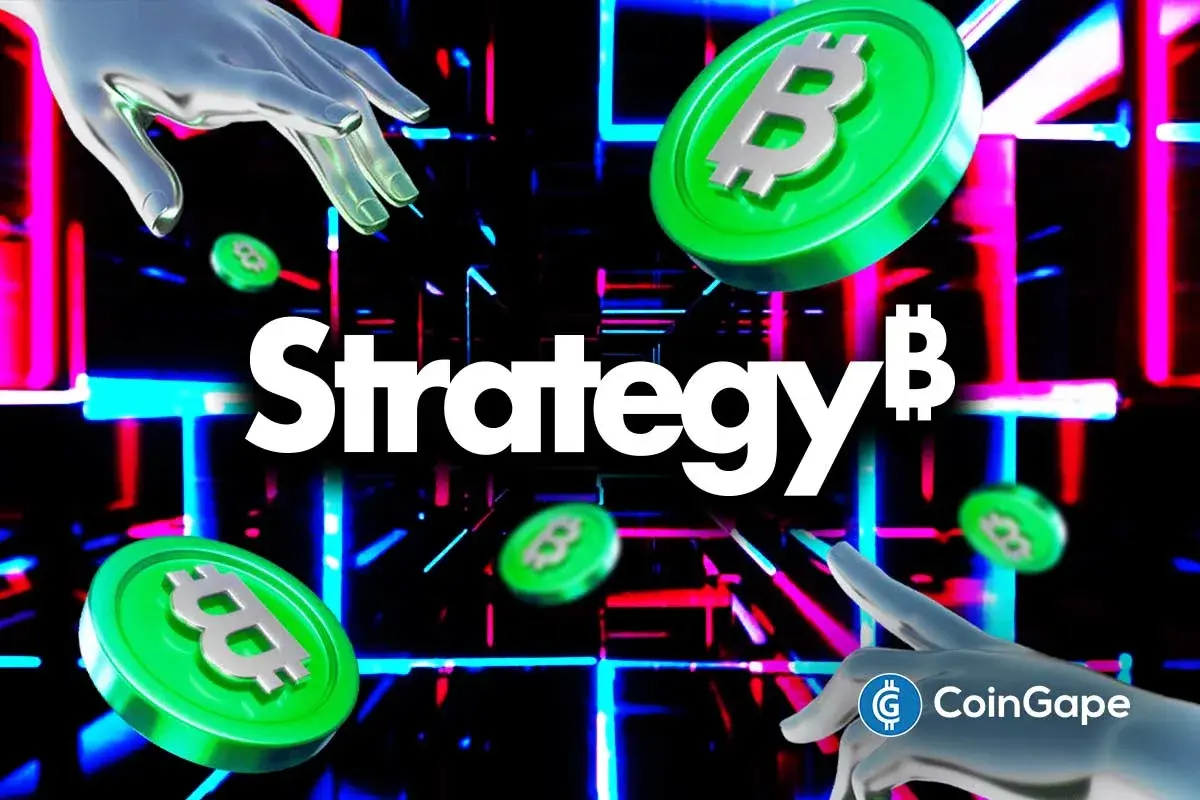 Strategy and Bitcoin's logos